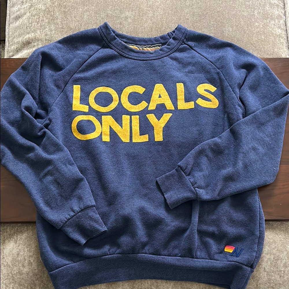 Aviator Nation Locals Only Blue Sweatshirt